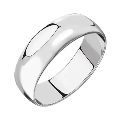 Серебряное обручальное кольцо