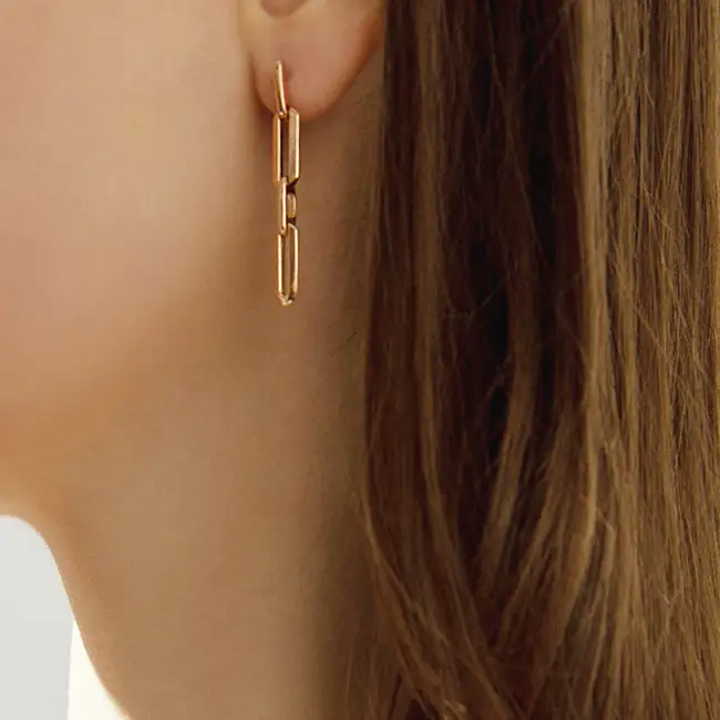 Золотые серьги 