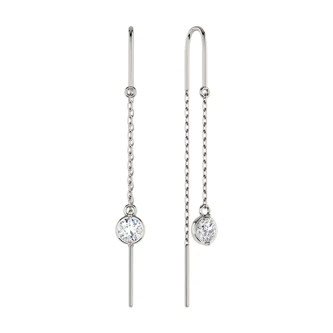  Серебряные серьги с фианитами