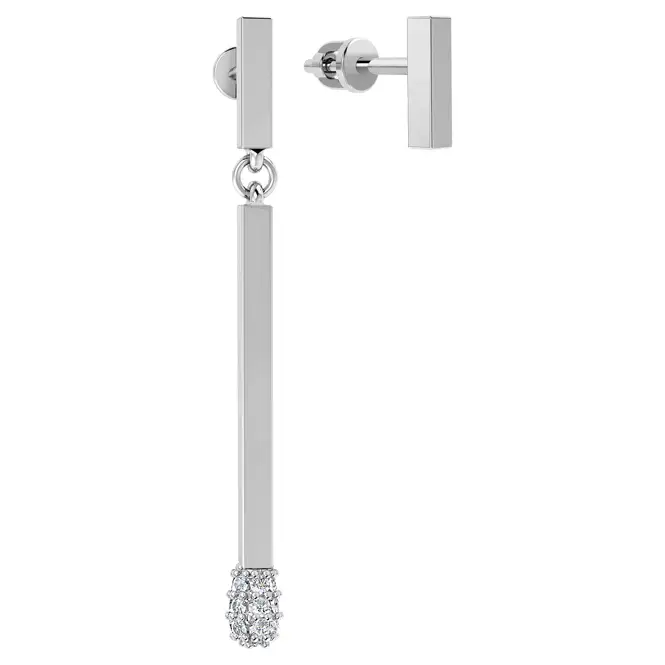 Серебряные серьги с фианитами