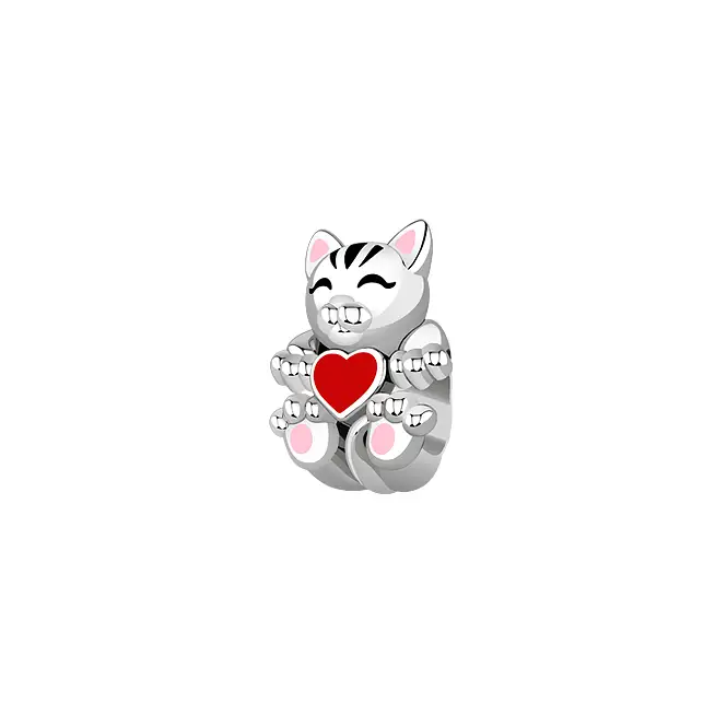 Серебряная подвеска-шарм с эмалью