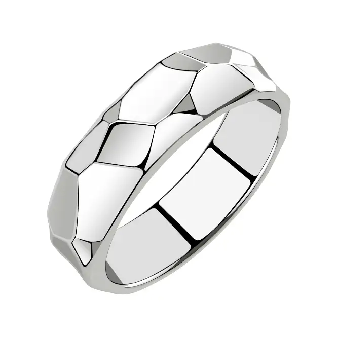 Серебряное обручальное кольцо