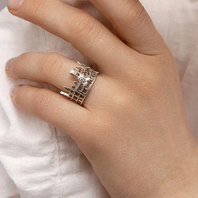 Серебряное кольцо с чернением 