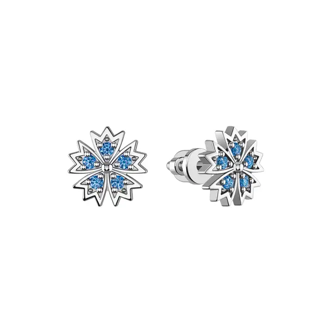Серебряные серьги с фианитами