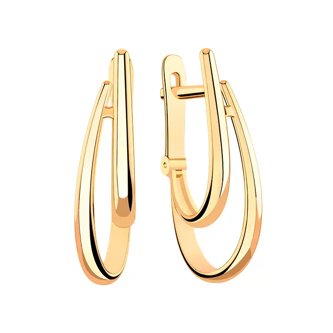 Золотые серьги