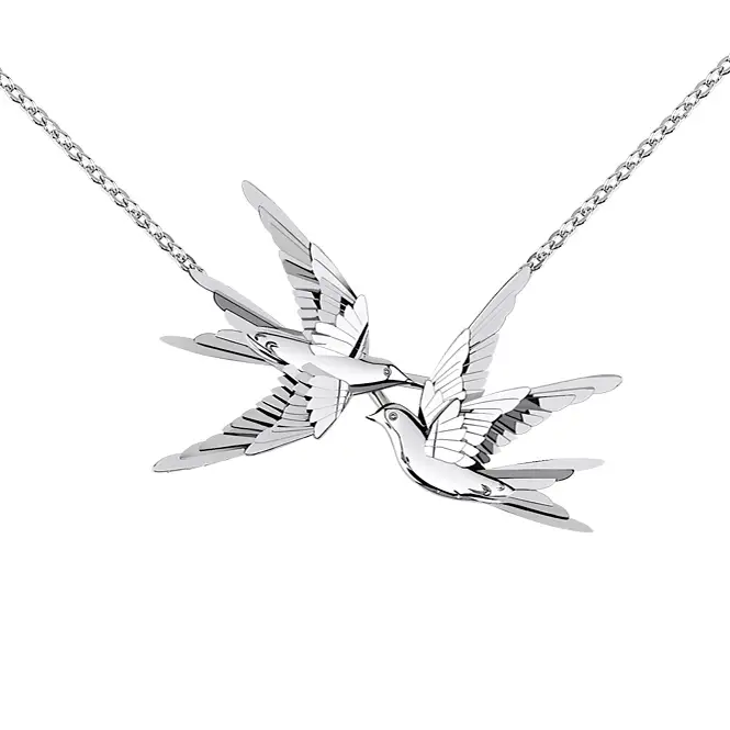 Серебряное колье