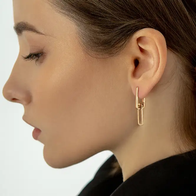 Золотые серьги