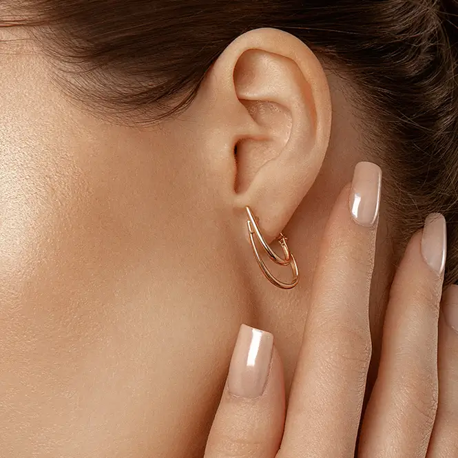 Золотые серьги