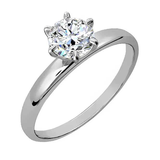Серебряное кольцо с фианитом