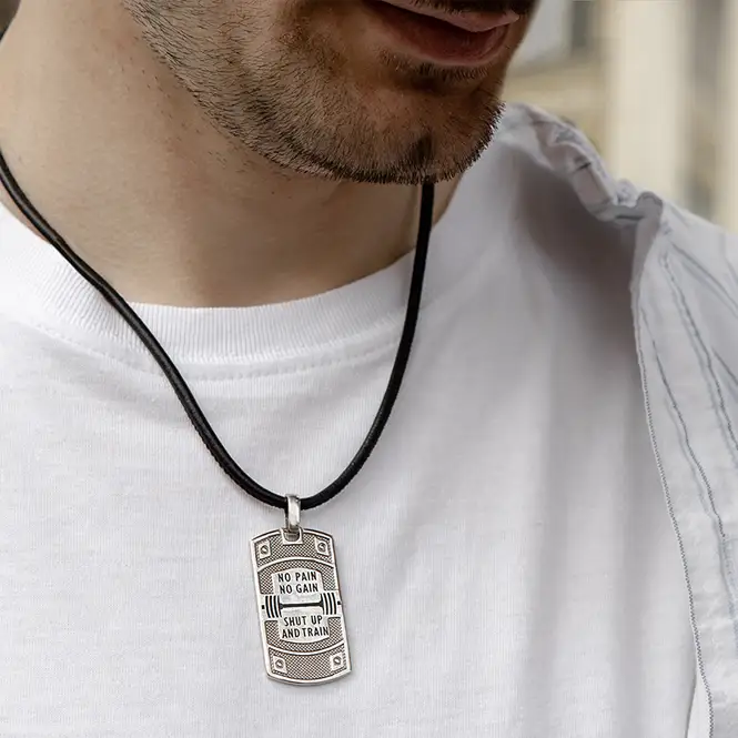 Серебряный кулон с эмалью