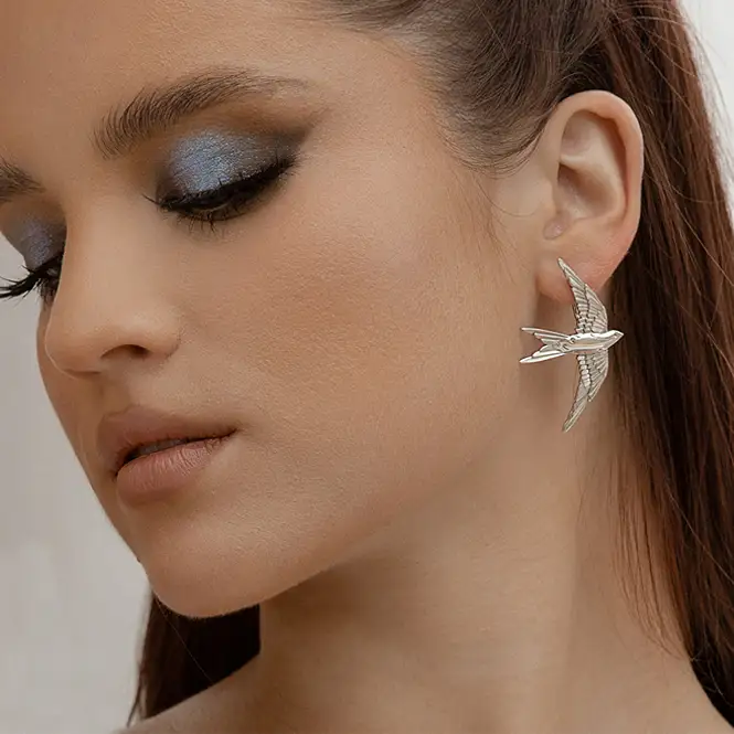 Серебряные серьги