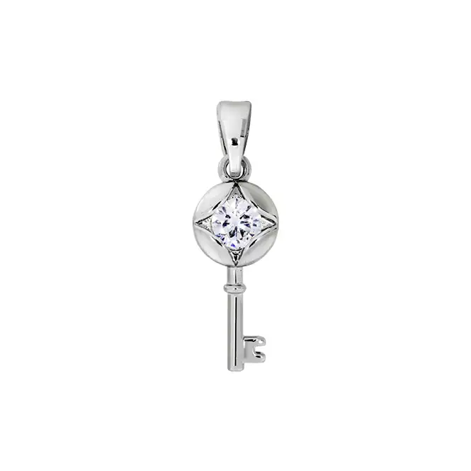 Серебряный кулон с фианитом