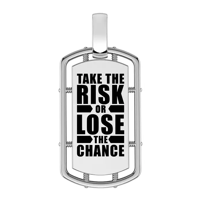 Серебряный кулон с эмалью