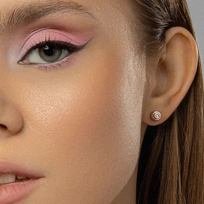 Серебряные серьги с бриллиантами