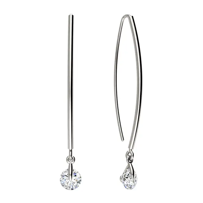 Cеребряные серьги серьги с фианитами