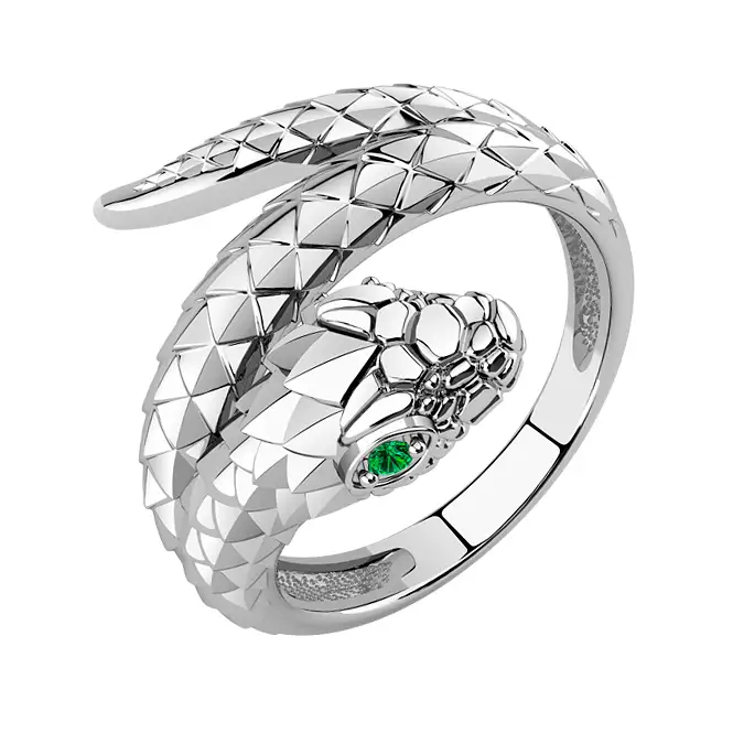 Серебряное кольцо с фианитами