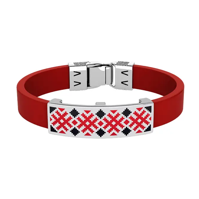 Серебряный браслет с эмaлью