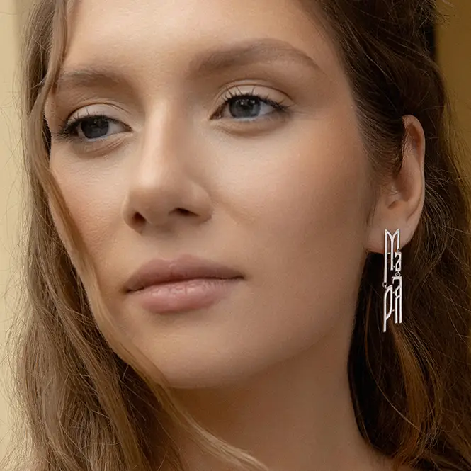 Серебряные серьги "Мара"