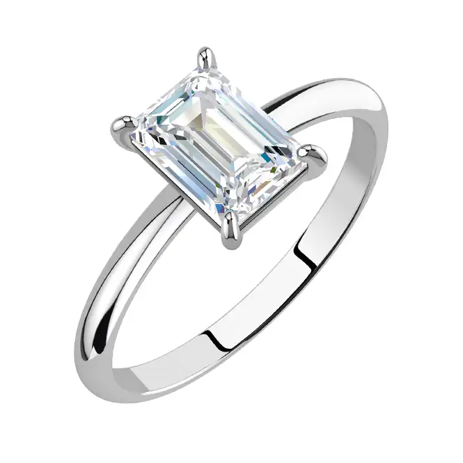 Серебряное кольцо с фианитом