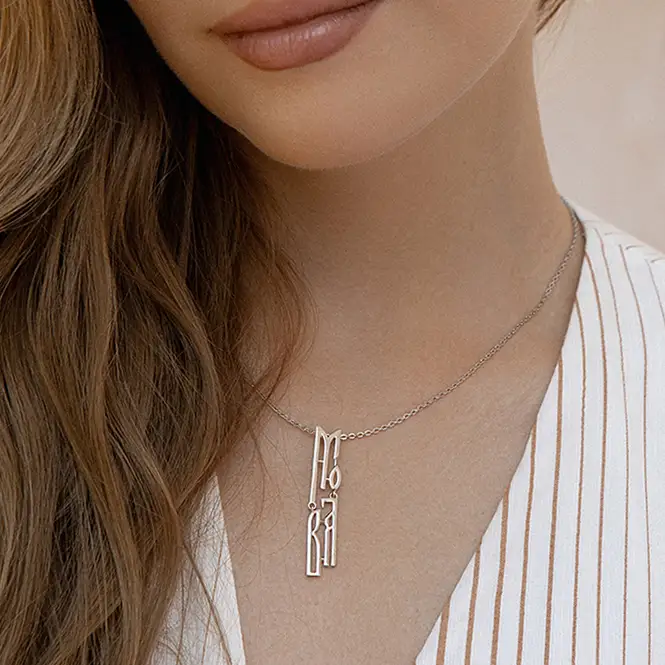 Серебряное колье "Мова"