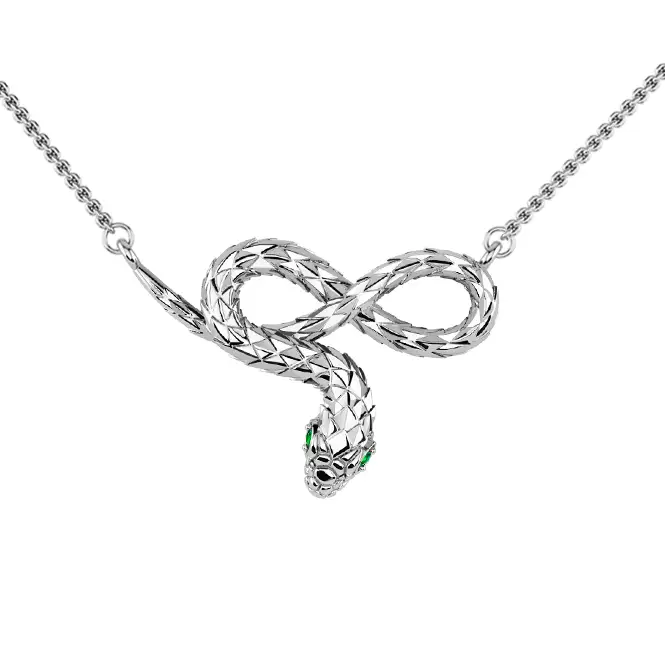 Серебряное колье с фианитами