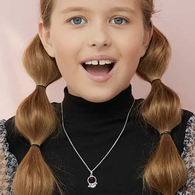 серебряный кулон с фианитом