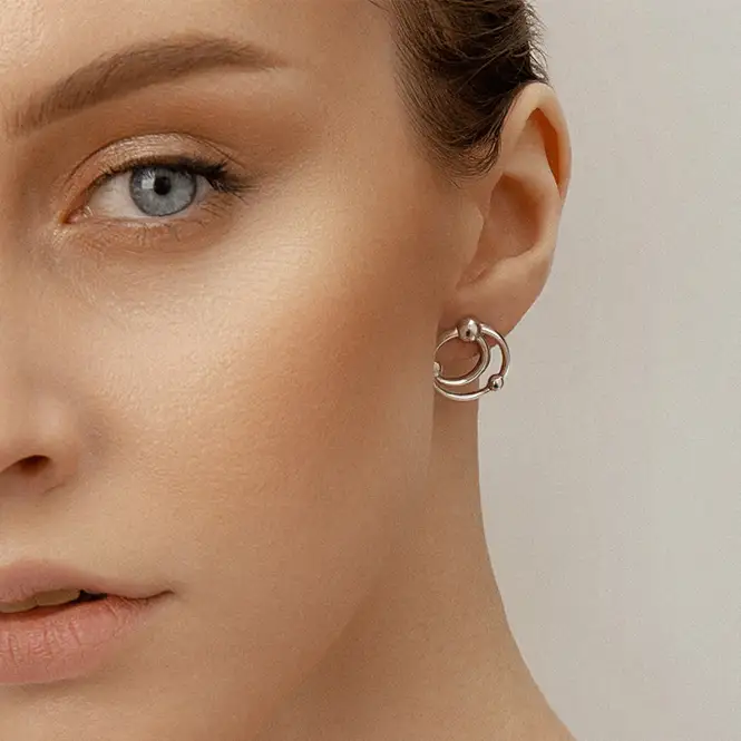 Серебряные серьги