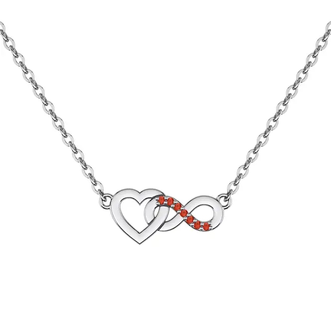 Серебряное колье с фианитами
