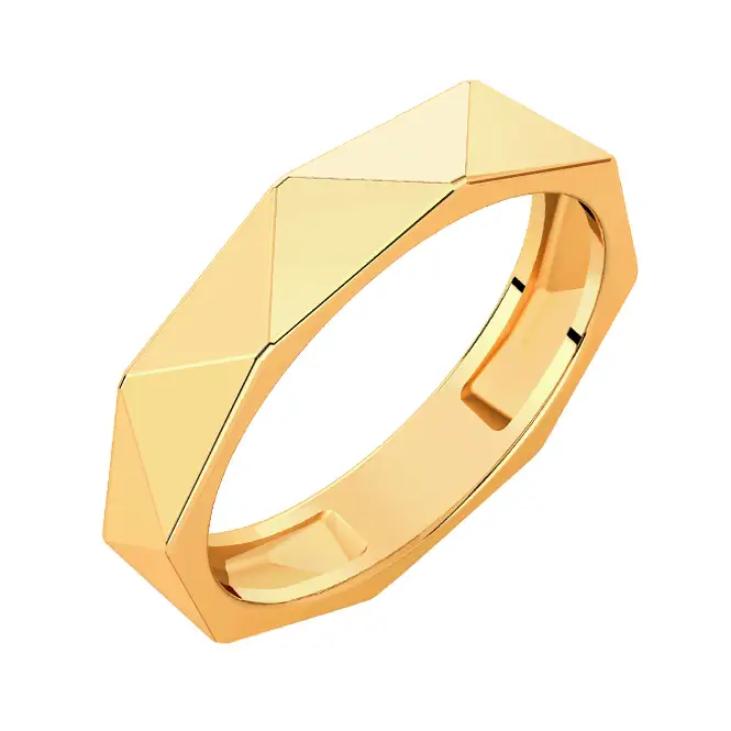 Золотое обручальное кольцо 